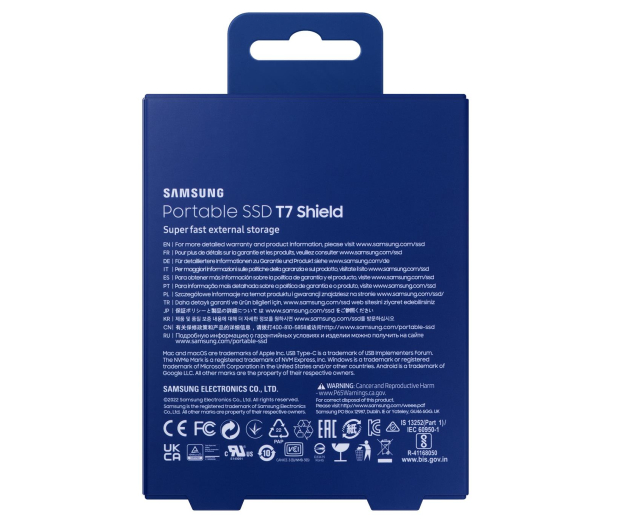 Samsung SSD T7 Shield 2TB USB 3.2 Gen. 2 Niebieski - 729823 - zdjęcie 10